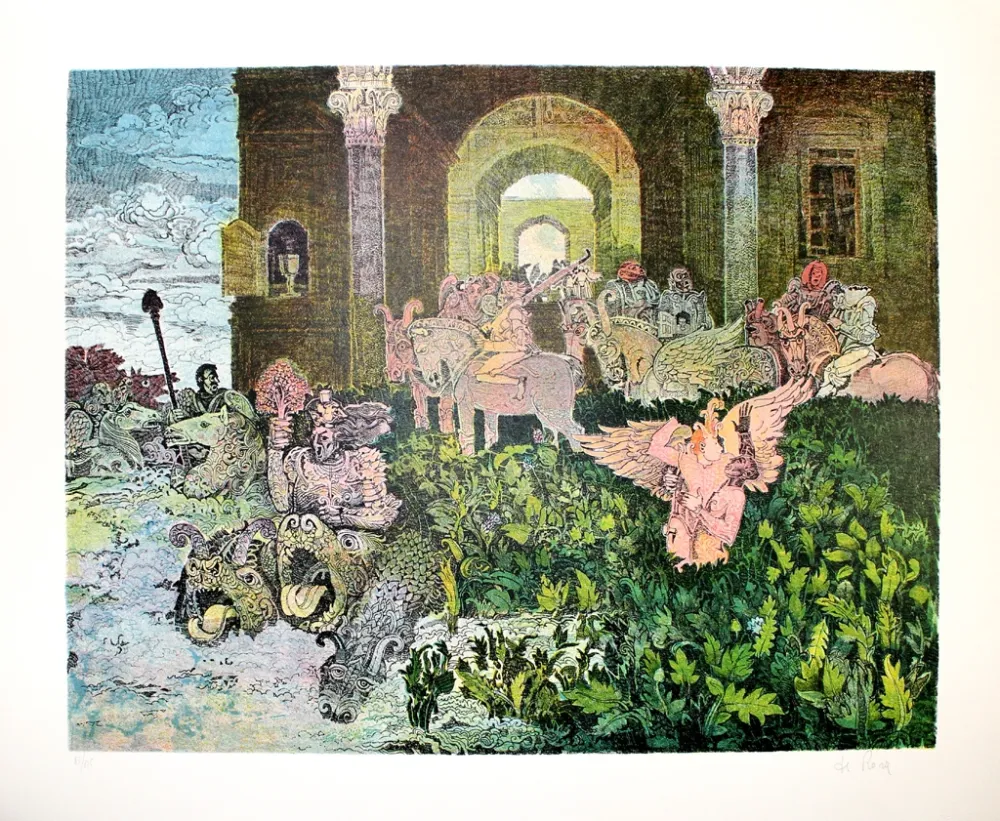 Litografía De Rosa - Creatures