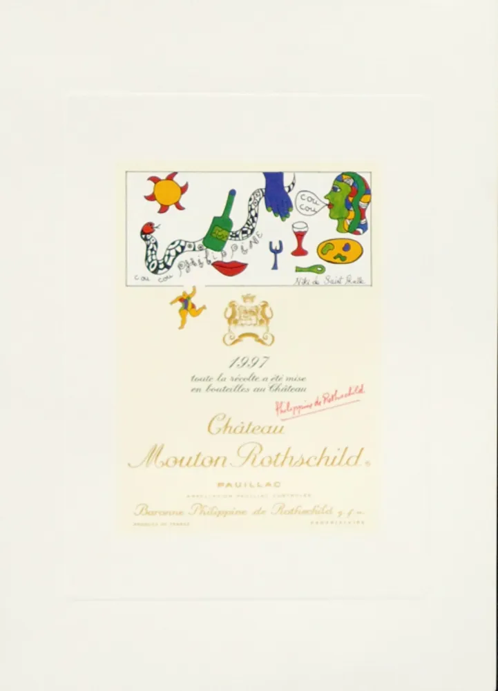 Litografía De Saint Phalle - Cou Cou Philippine 