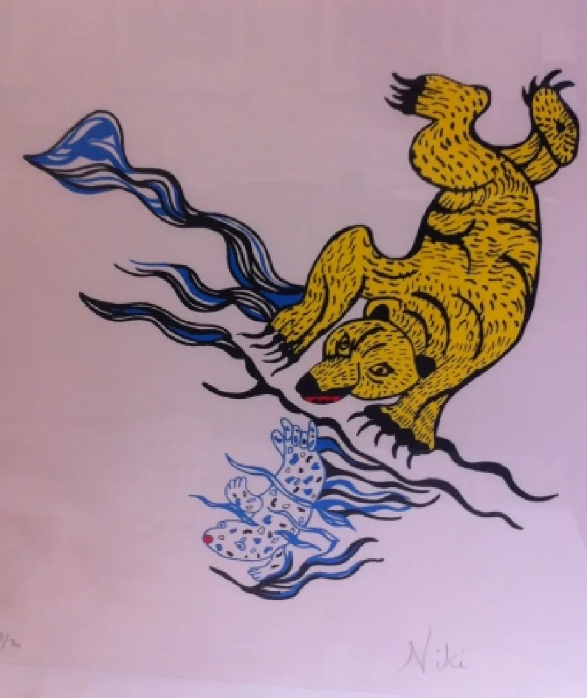 Serigrafía De Saint Phalle - Die Barin