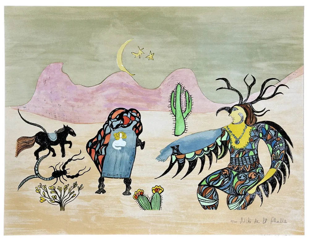 Litografía De Saint Phalle - I dreamt I was in Arizona