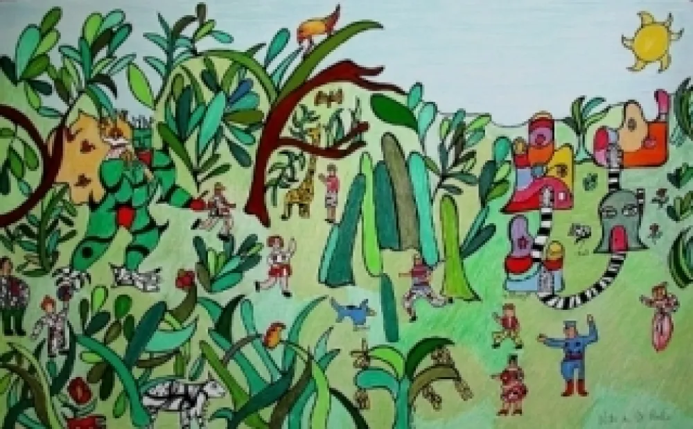 Litografía De Saint Phalle - Jungle