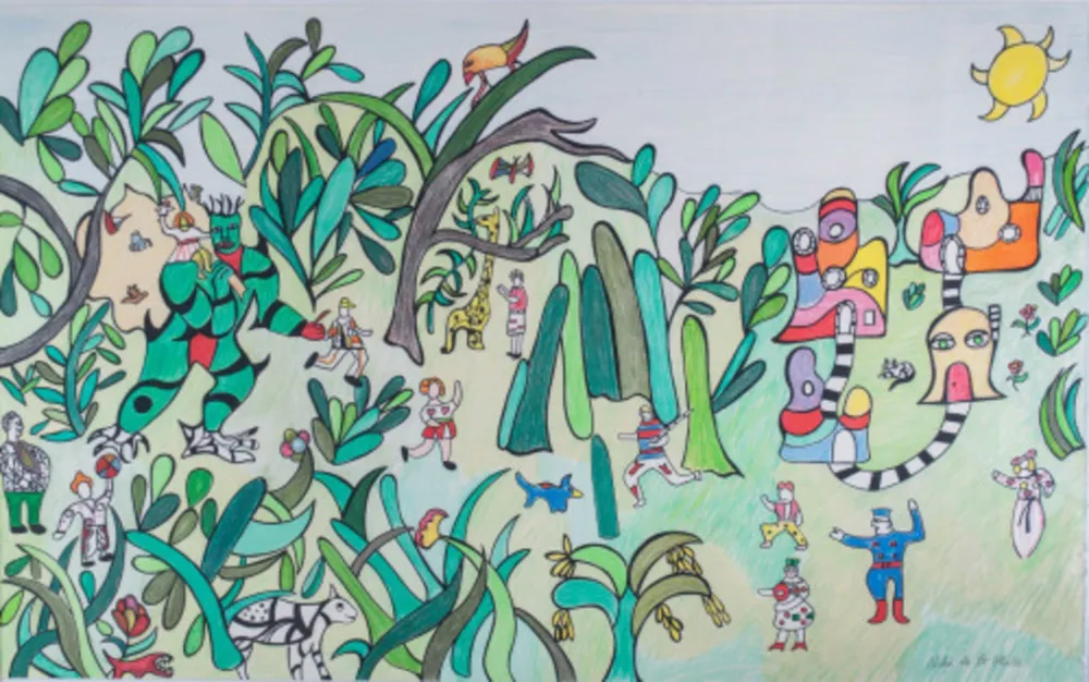 Linograbado De Saint Phalle - Jungle I, c