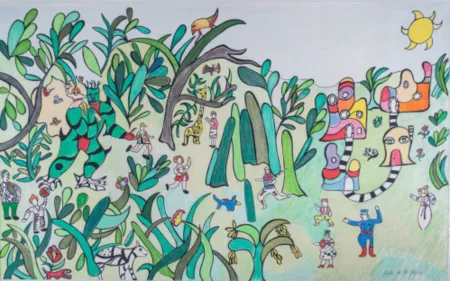 Linograbado De Saint Phalle - Jungle I, c