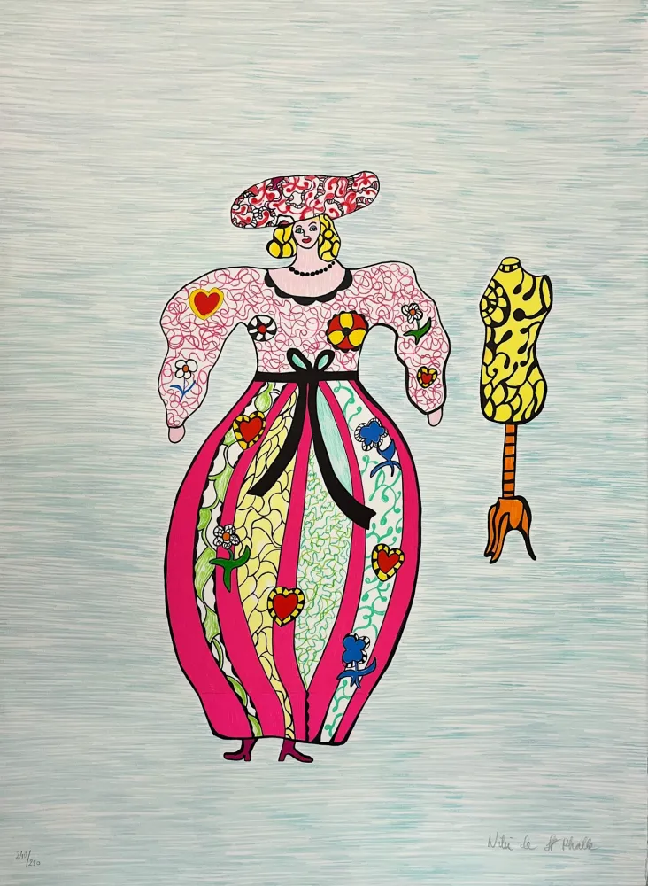 Litografía De Saint Phalle - La Couturière