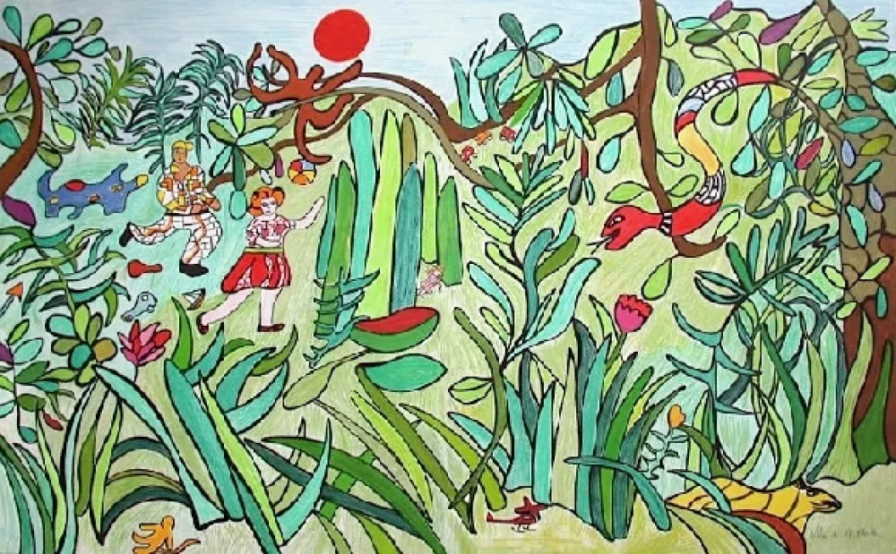 Litografía De Saint Phalle - La  jungle 