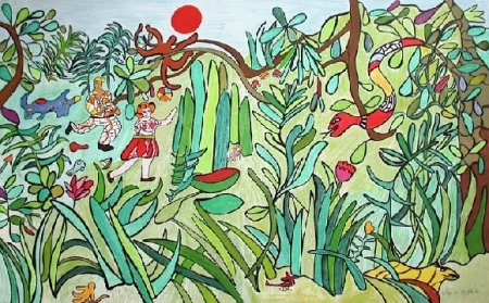 Litografía De Saint Phalle - La  jungle 