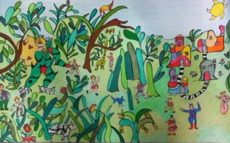 Litografía De Saint Phalle - La jungle 2