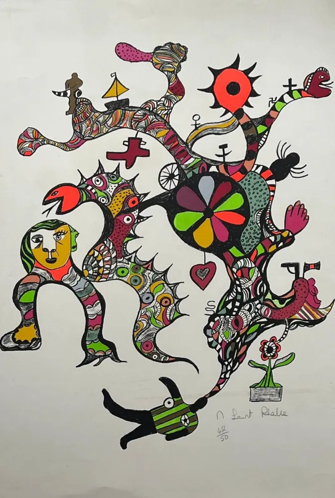 Litografía De Saint Phalle - La machine à rêver 