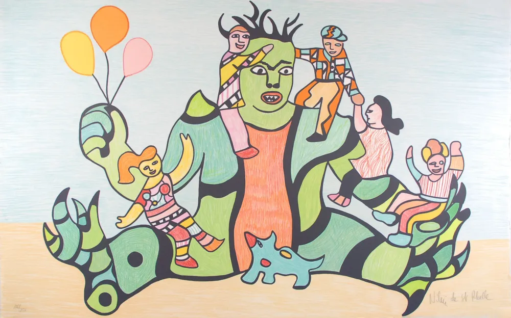 Litografía De Saint Phalle - Le Monstre