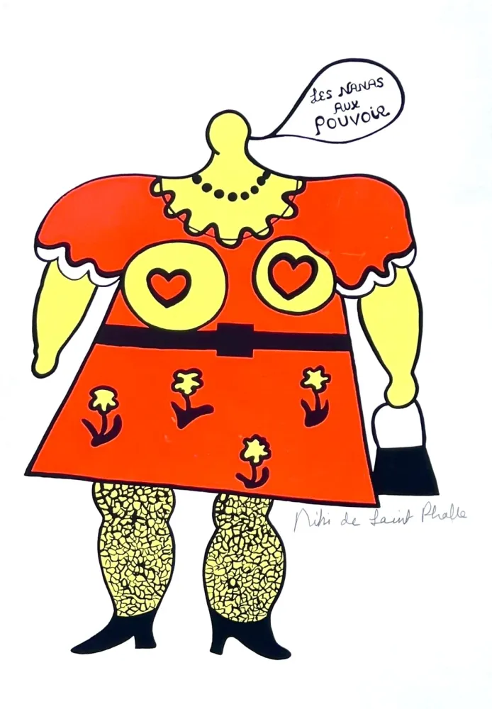 Serigrafía De Saint Phalle - Les Nanas aux pouvoir 