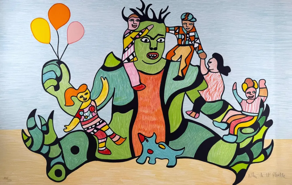 Litografía De Saint Phalle - Méchant Méchant 