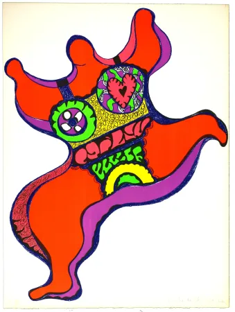 Litografía De Saint Phalle - Nana