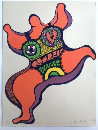 Litografía De Saint Phalle - Nana