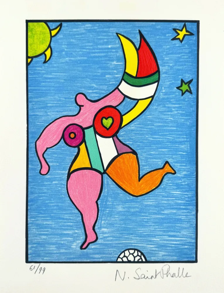 Litografía De Saint Phalle - Nana arc-en-ciel 
