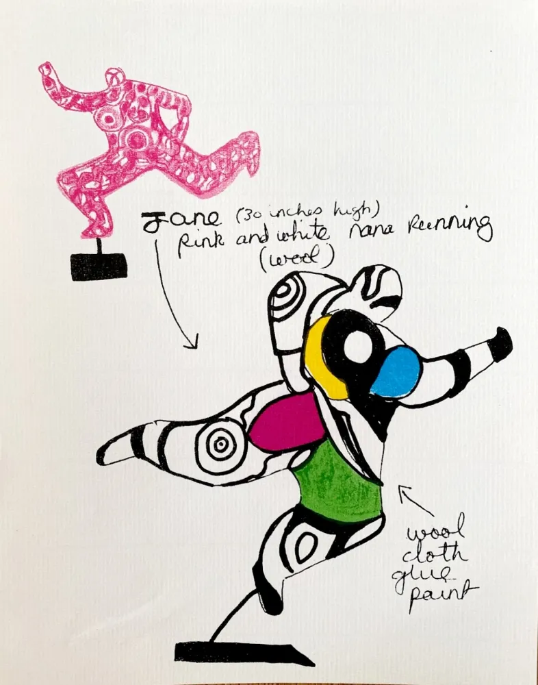 Litografía De Saint Phalle - Nanas - Jane