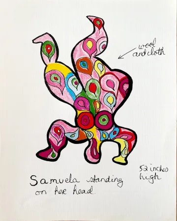 Litografía De Saint Phalle - Nanas - Samuela