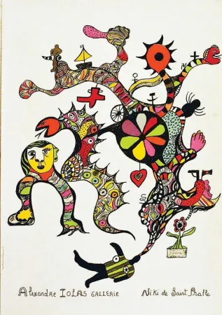 Litografía De Saint Phalle - NIKI DE SAINT PHALLE, Beautiful large lithograph, Affiche 1993