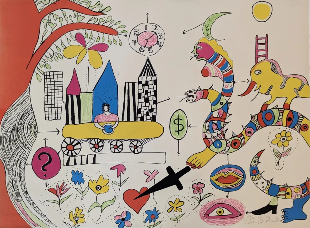 Litografía De Saint Phalle - Rêve d'une jeune fille 