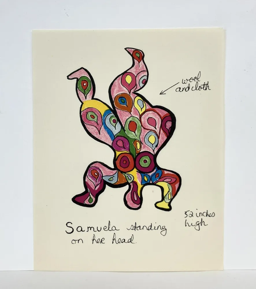 Litografía De Saint Phalle - Samuela. 1966