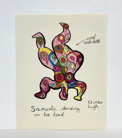 Litografía De Saint Phalle - Samuela. 1966