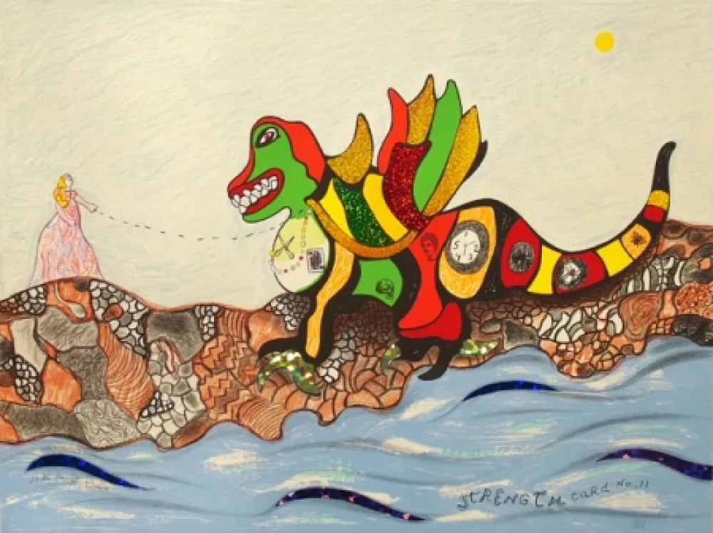 Litografía De Saint Phalle - Strength Card No.11 