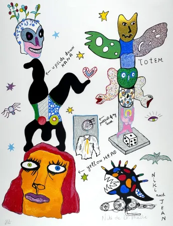 Litografía De Saint Phalle - Totem 