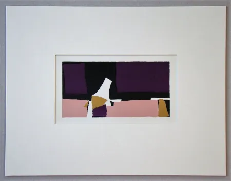 Litografía De Stael - Composition Violette - 1952