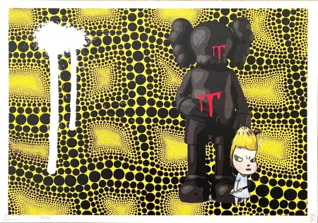 Estampa Numérica Death Nyc - Kaws & Angry Girl