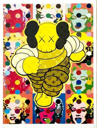 Estampa Numérica Death Nyc - Kaws Marilyn