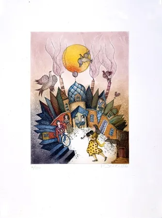 Aguafuerte Y Aguatinta Deberdt - Fontaines