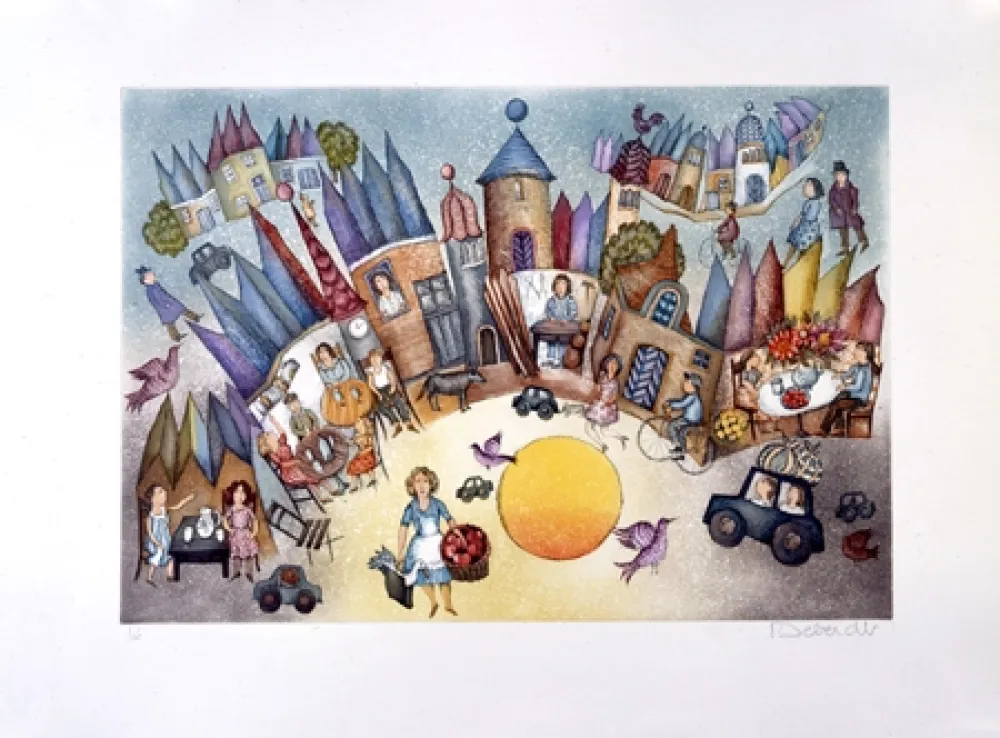 Aguafuerte Y Aguatinta Deberdt - La Métairie