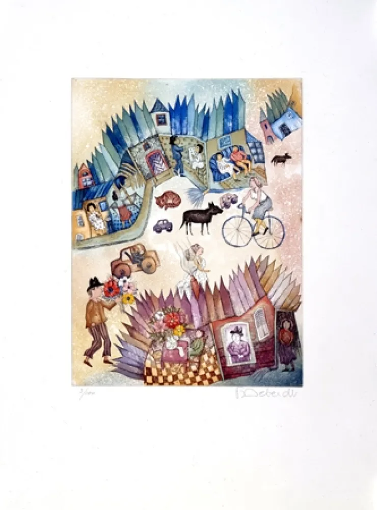 Aguafuerte Y Aguatinta Deberdt - Les sablons