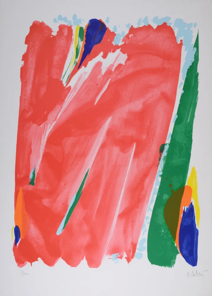 Litografía Debré - Le Rideau rouge