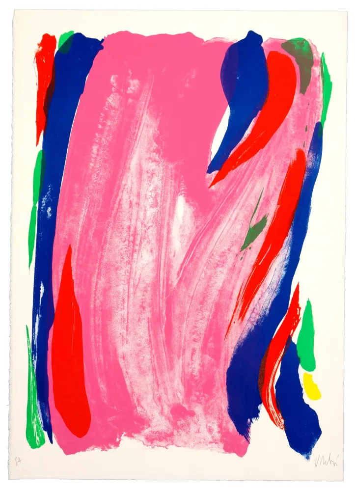 Litografía Debré - Rose du Salon de Mai