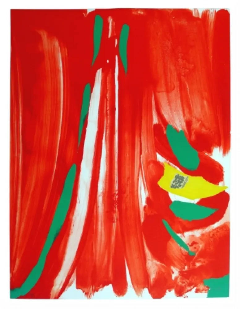 Litografía Debré - Xian rouge - Deuxième planche