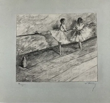 Litografía Degas - A la barre. 1888-1889. 