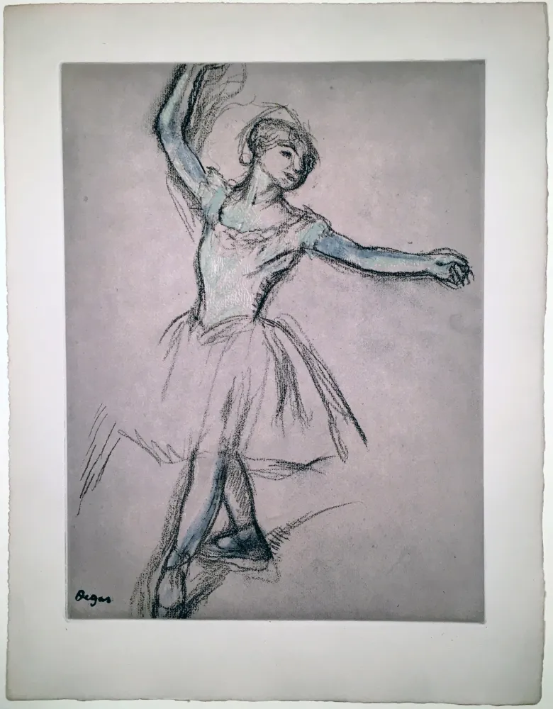 Aguafuerte Y Aguatinta Degas - Danseuse (étude, vers 1878)
