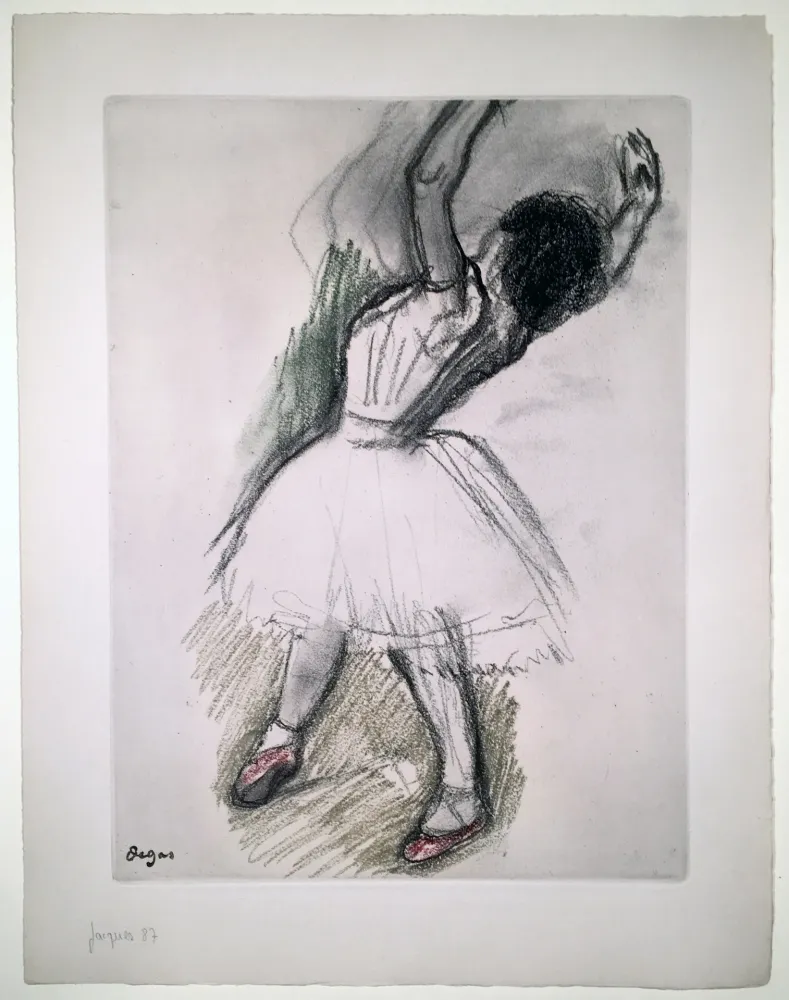 Aguafuerte Y Aguatinta Degas - Danseuse (étude, vers 1880)