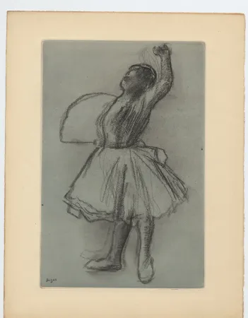 Aguafuerte Y Aguatinta Degas - Danseuse (étude, vers 1890)