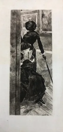 Aguatinta Degas - Mary Cassatt at the Louvre: the paintings gallery