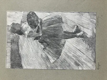 Litografía Degas - Petite danseuse à l'éventail. 1888-1889