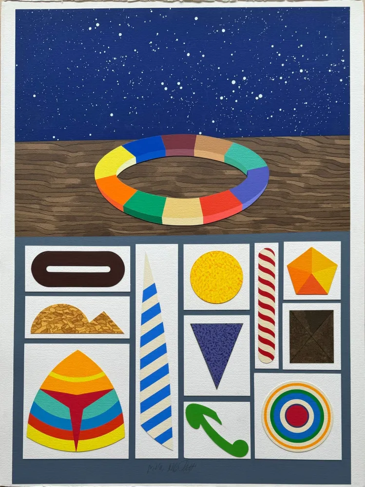 Serigrafía Del Pezzo - Astrazione III