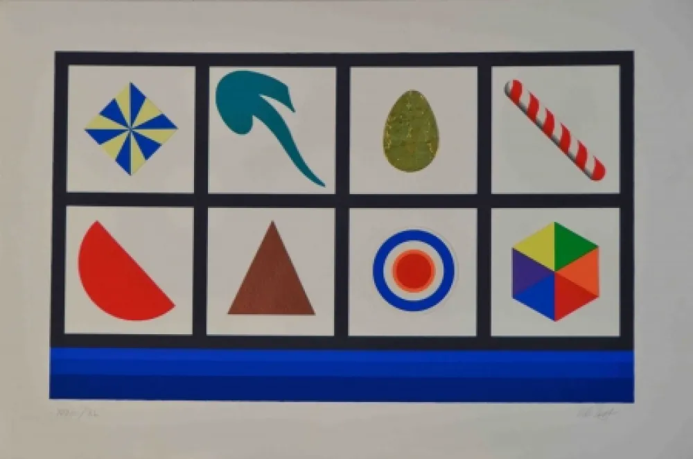 Serigrafía Del Pezzo - Casellario