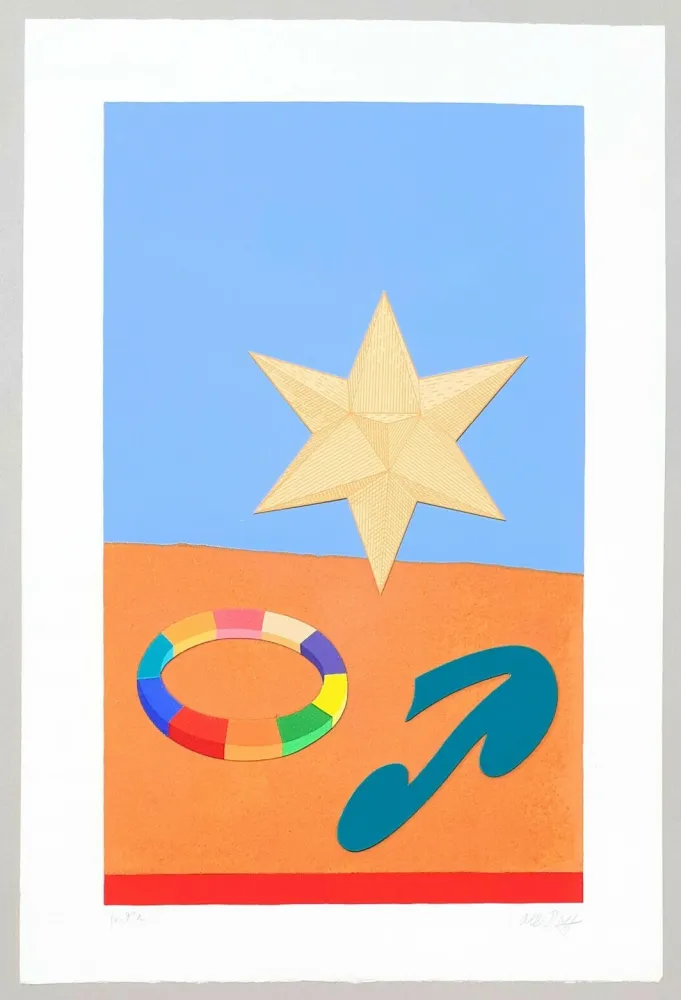 Serigrafía Del Pezzo - Composizione