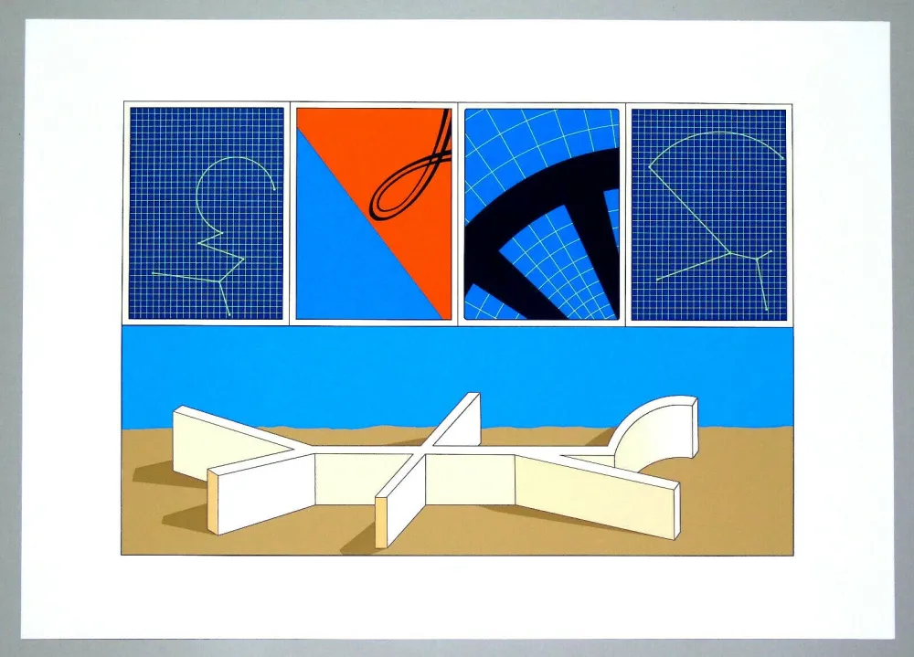 Litografía Del Pezzo - Composizione