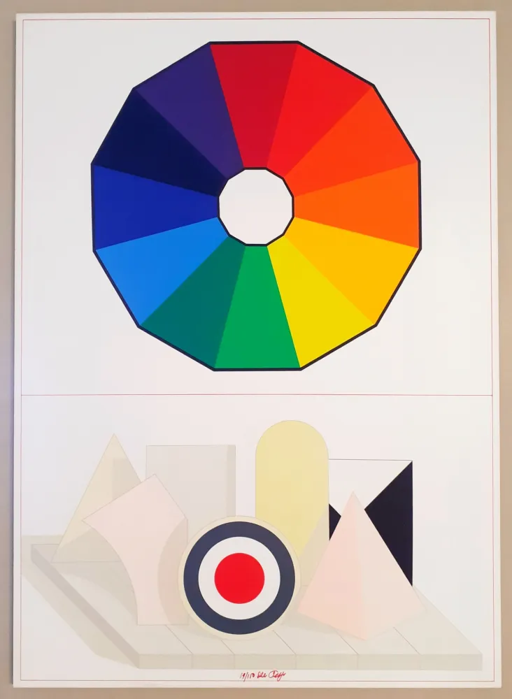 Serigrafía Del Pezzo - Composizione