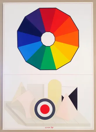 Serigrafía Del Pezzo - Composizione