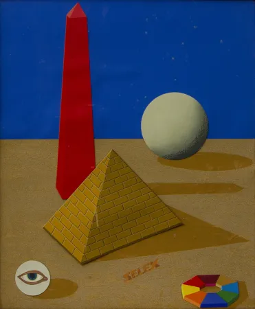 Serigrafía Del Pezzo - SENZA TITOLO