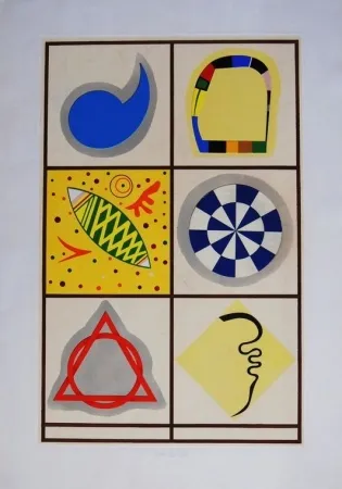 Serigrafía Del Pezzo - Senza titolo