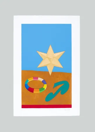 Serigrafía Del Pezzo - Stella